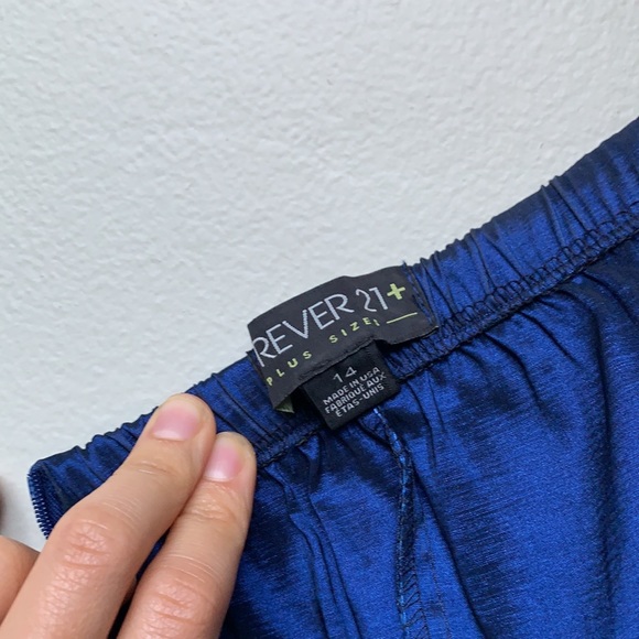 NWOT Forever 21 Plus Strapless Rhinestone Sapphire Dress - Picture 8 of 13